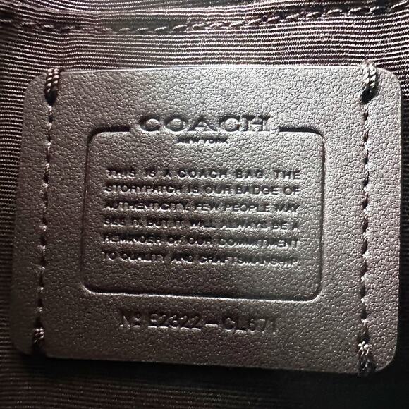 Coach Mini Rowan File Bag In Colorblock Signature Canvas Brown Iris Multi CL671 - Picture 4 of 9
